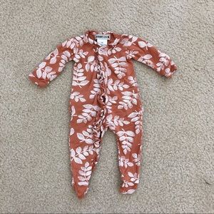 NB Spearmint Footed Romper